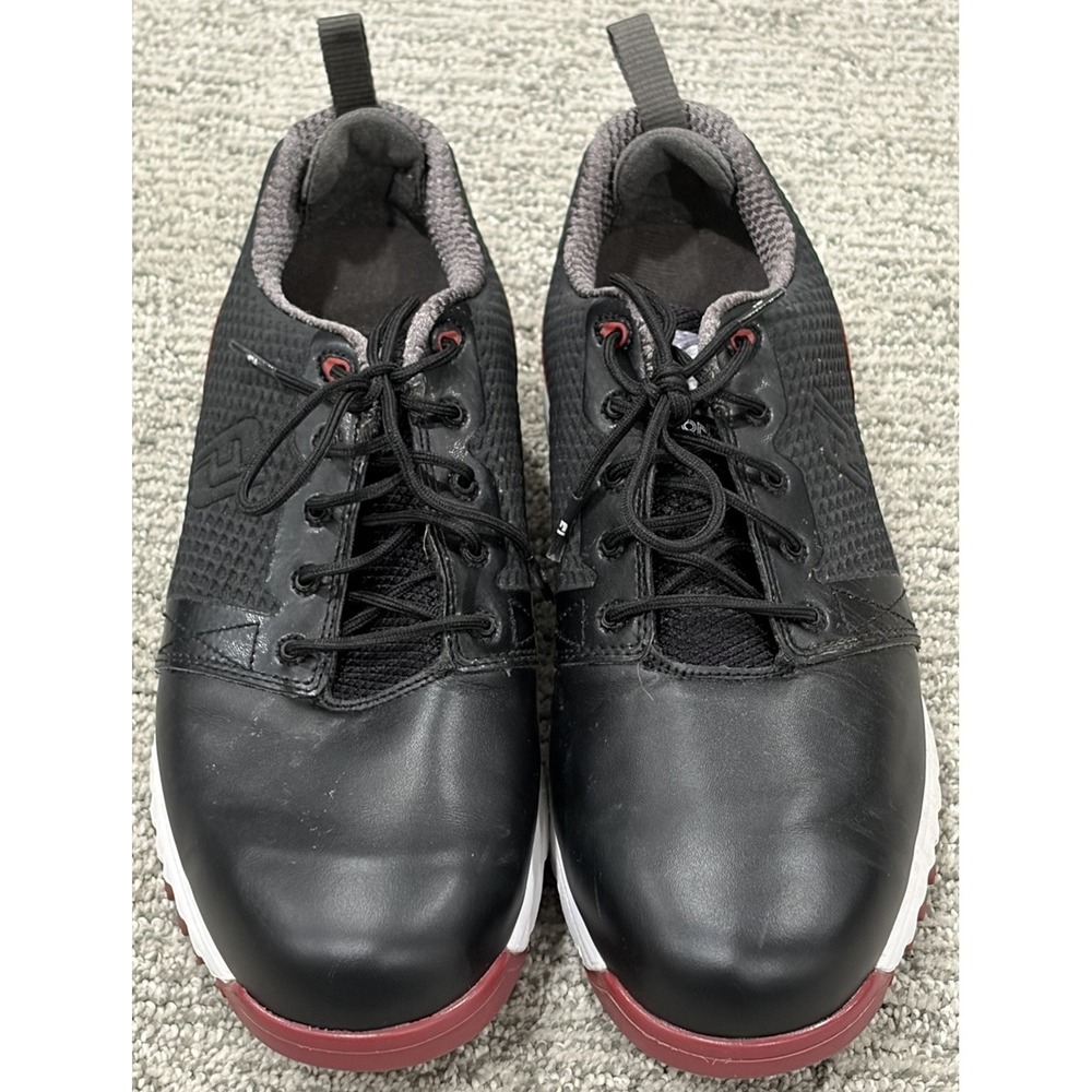FootJoy FJ Golf Shoes Black White Red Men's Size 8‎ Spikes Excellent